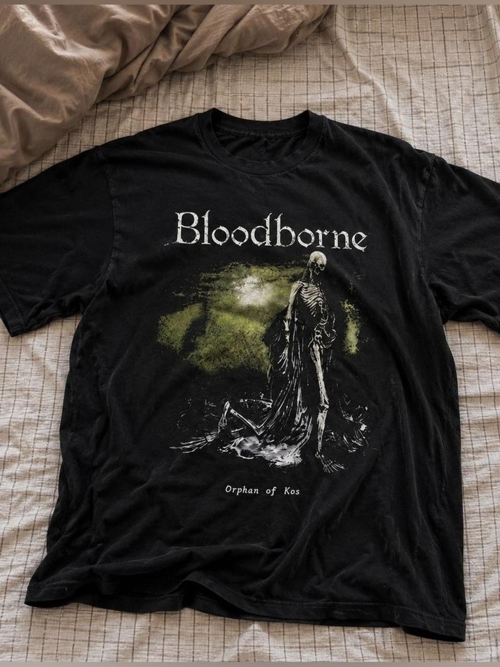 Gildan Black Bloodborne Orphan of Kos Graphic Tee